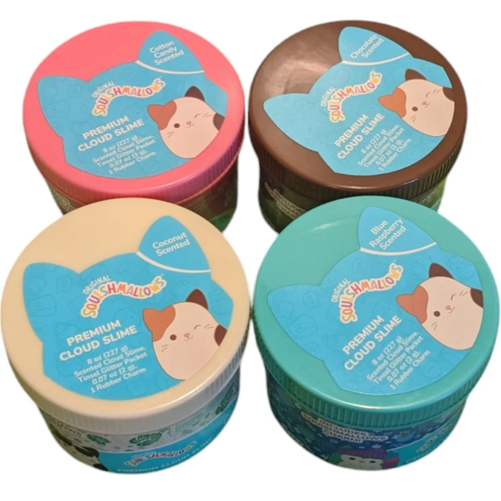 Original Squishmallows Scented Premium Cloud Slime Set of 4 NWT - Picture 6 of 6